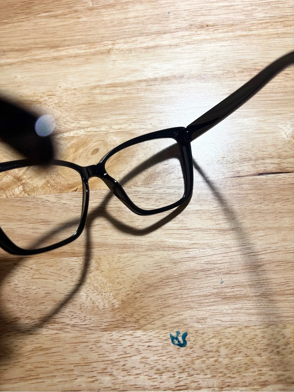 Solid All Black Bold Cat Eye Fashion Glasses